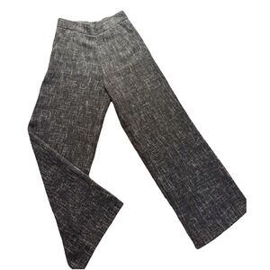 Sisters Wide Leg Blk/White Tweed Pant Girls WMNS Med School Career Street Dressy